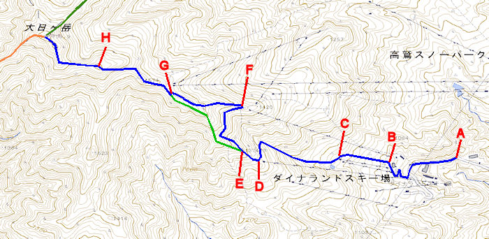 大日ヶ岳登山コース