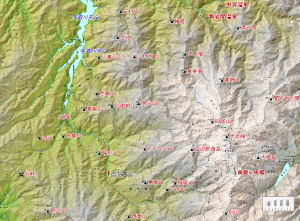 西山近辺地図