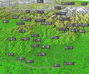 金沢港上空からの鳥瞰図　２８ｍｍ