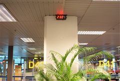チャンギ国際空港の温度計