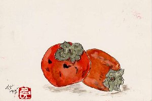がんちゃん作「柿」