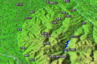 倉ヶ岳鳥瞰図